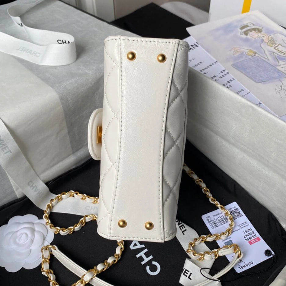 Lightweight MINI FLAP BAG WITH TOP HANDLE 1142