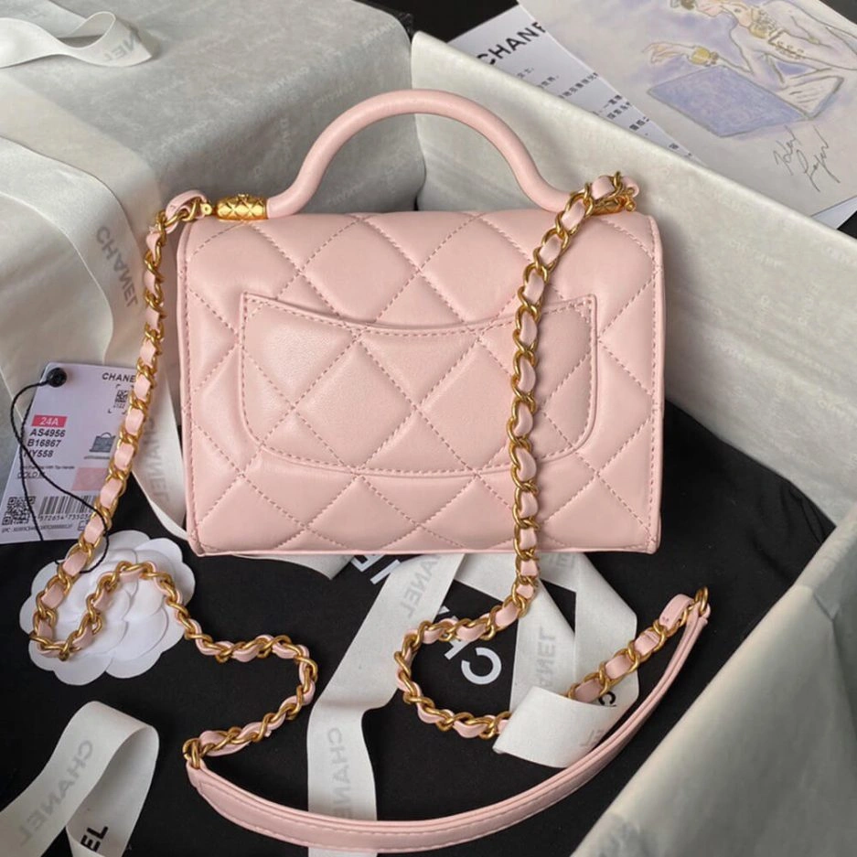 Affordable MINI FLAP BAG WITH TOP HANDLE 1072