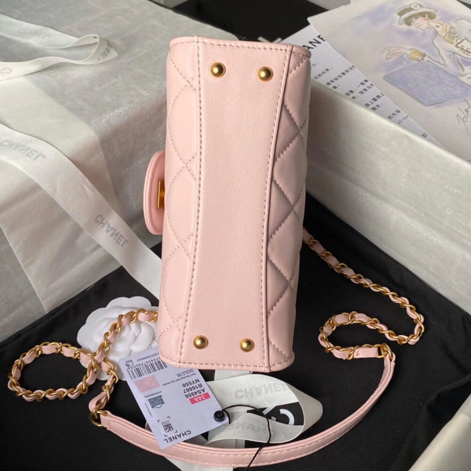 Affordable MINI FLAP BAG WITH TOP HANDLE 1072
