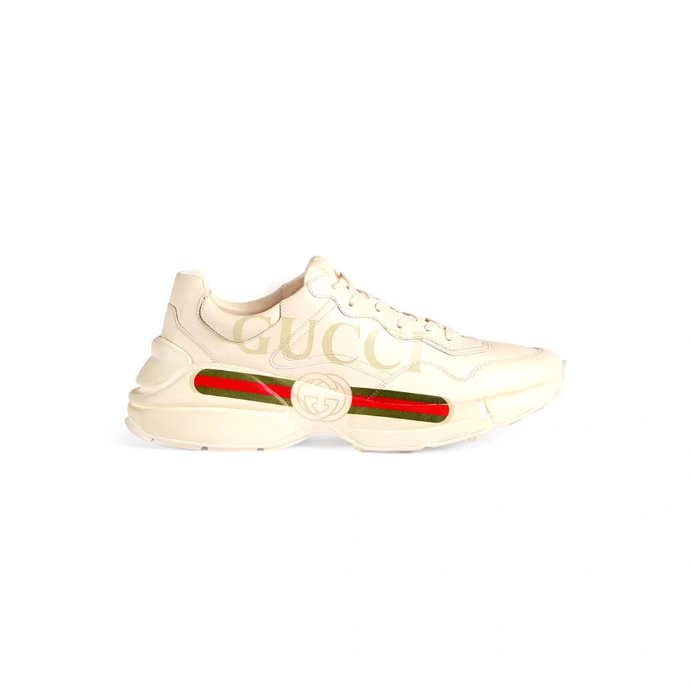 Rhyton Gucci logo leather sneaker Unique 68