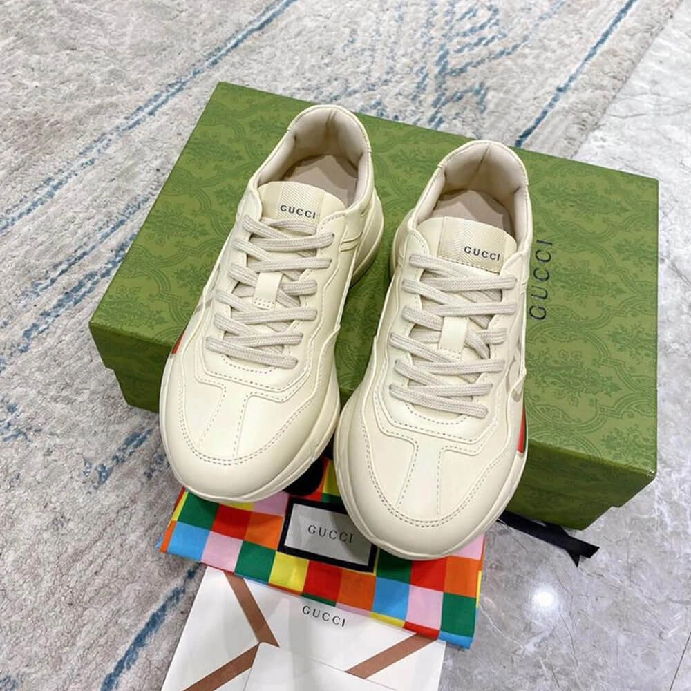 Rhyton Gucci logo leather sneaker Unique 68