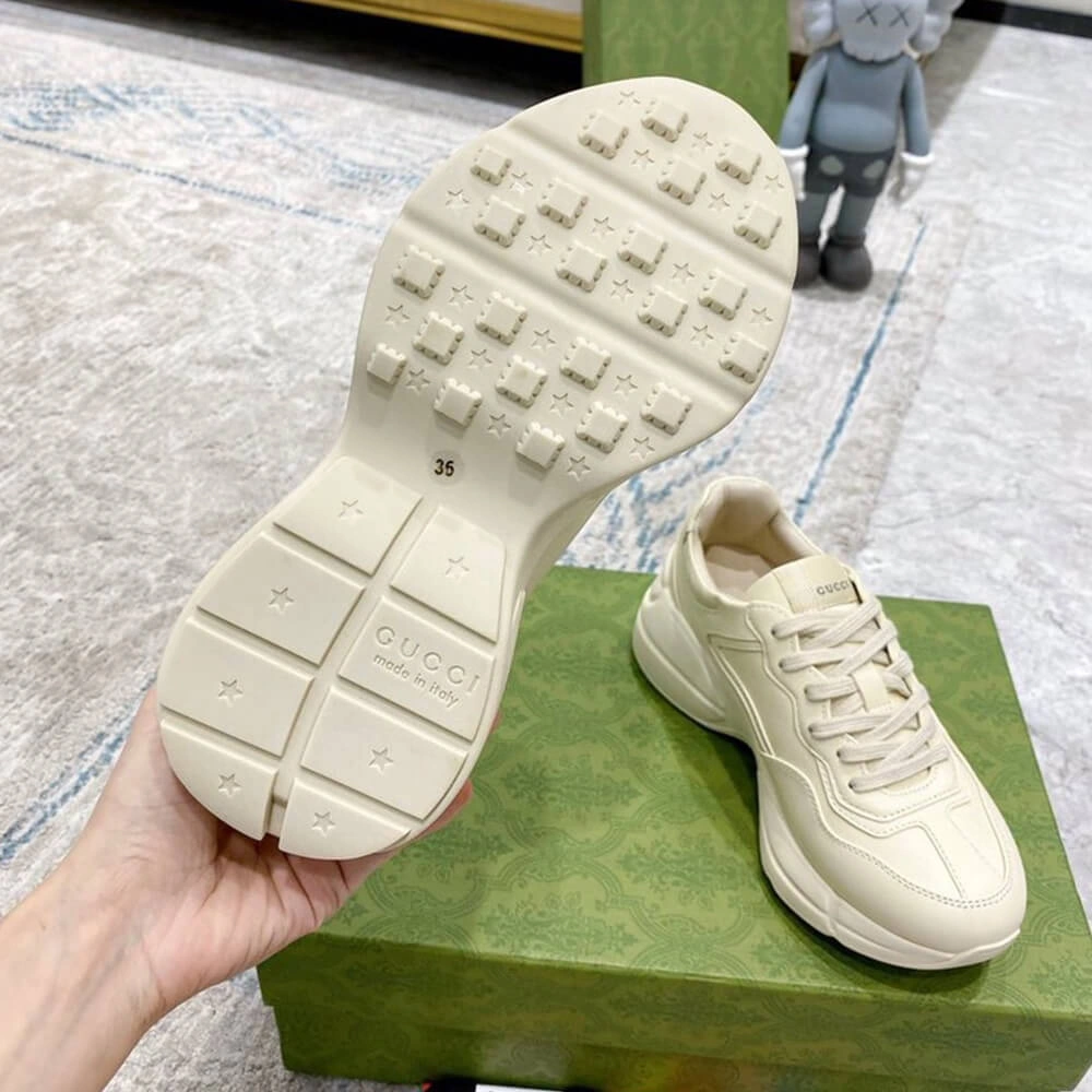 Rhyton Gucci logo leather sneaker Unique 68