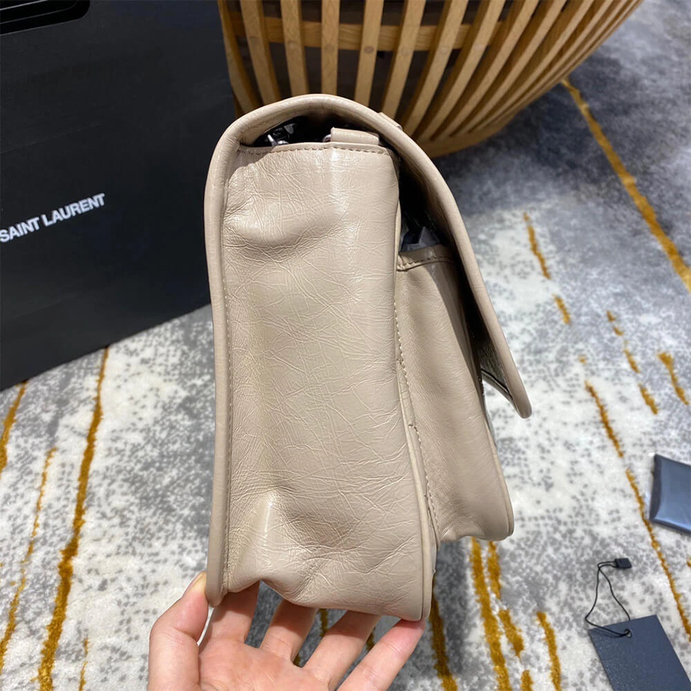 GoodFit SAINT LAURENT NIKI MEDIUM IN CRINKLED VINTAGE LEATHER 1482