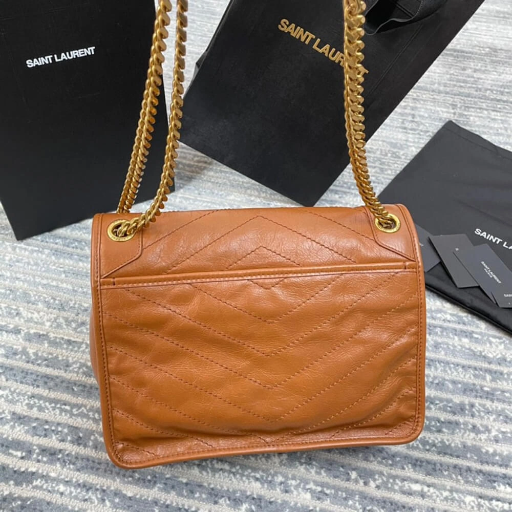 NewStyle SAINT LAURENT NIKI MEDIUM IN CRINKLED VINTAGE LEATHER 1497