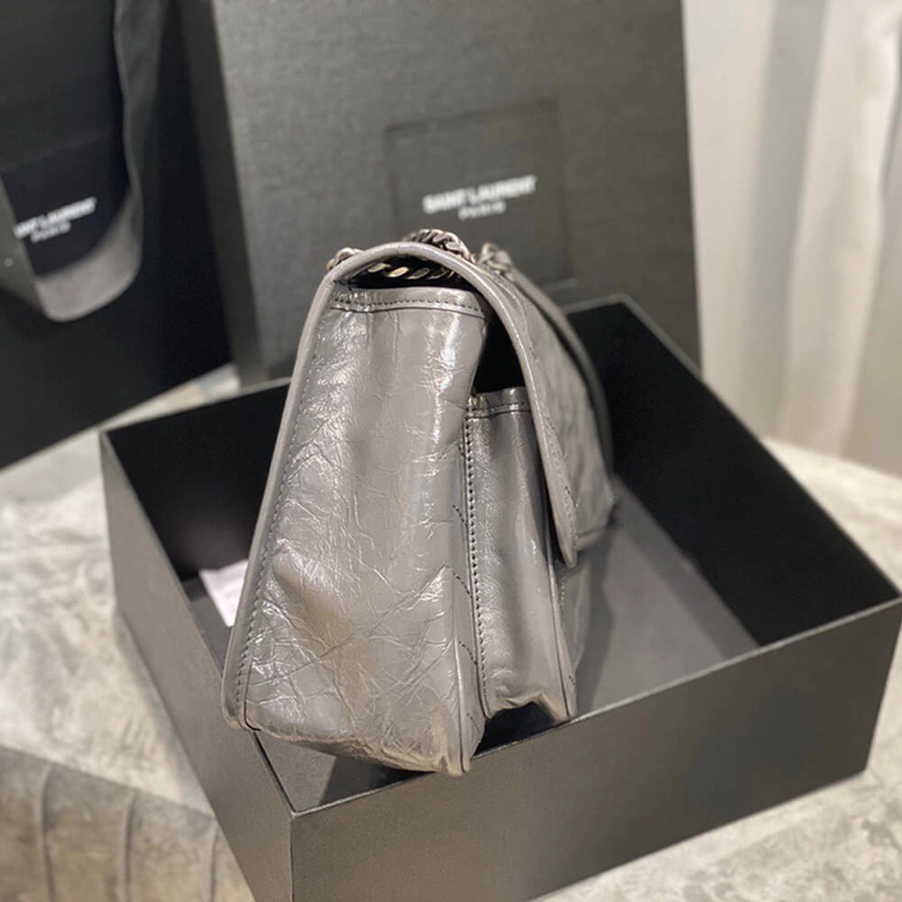 SmartChoice SAINT LAURENT NIKI MEDIUM IN CRINKLED VINTAGE LEATHER 1457
