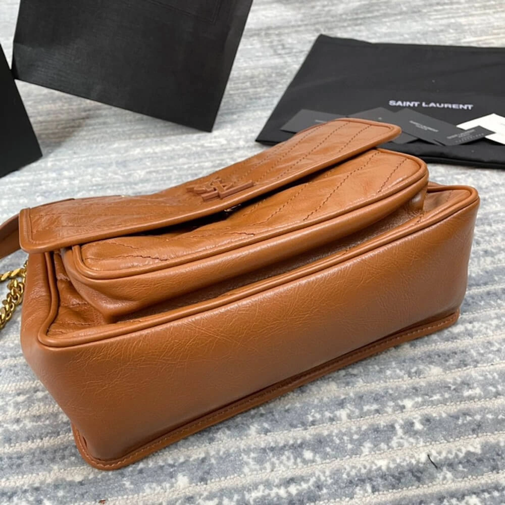 NewStyle SAINT LAURENT NIKI MEDIUM IN CRINKLED VINTAGE LEATHER 1497