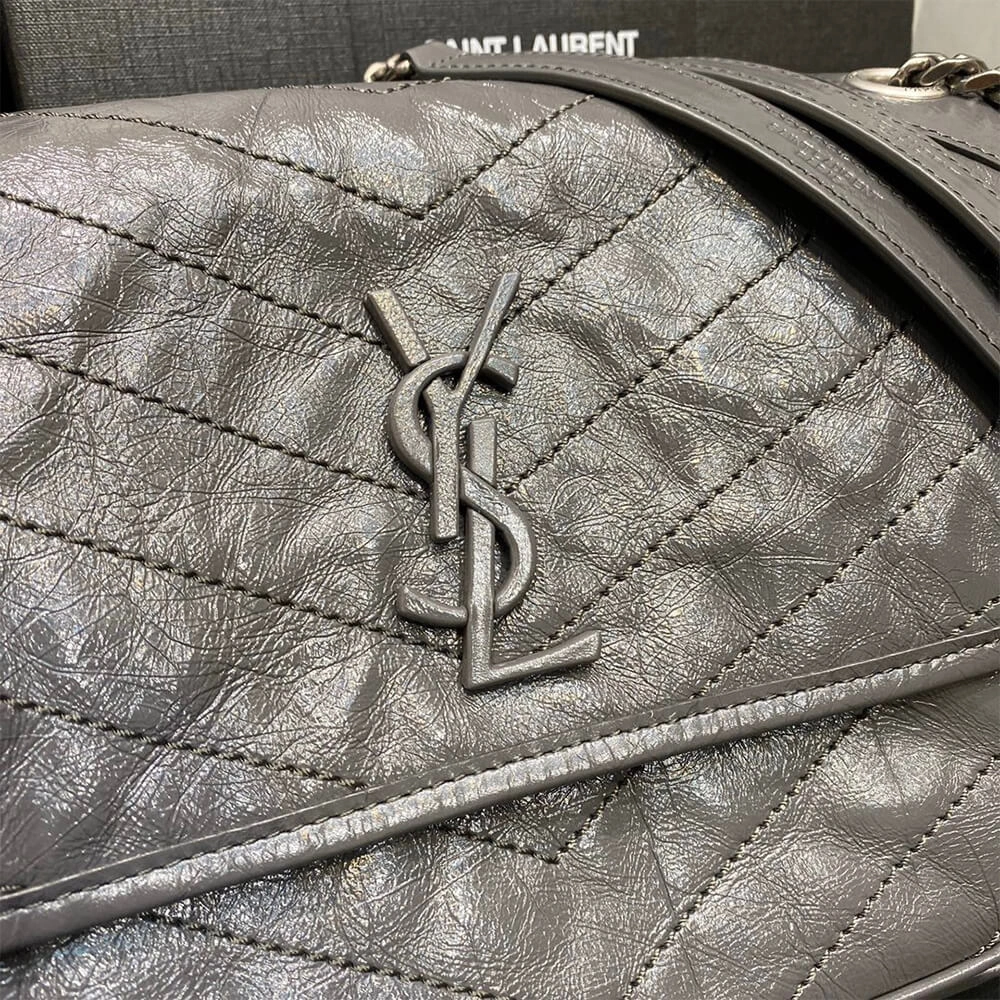 SmartChoice SAINT LAURENT NIKI MEDIUM IN CRINKLED VINTAGE LEATHER 1457