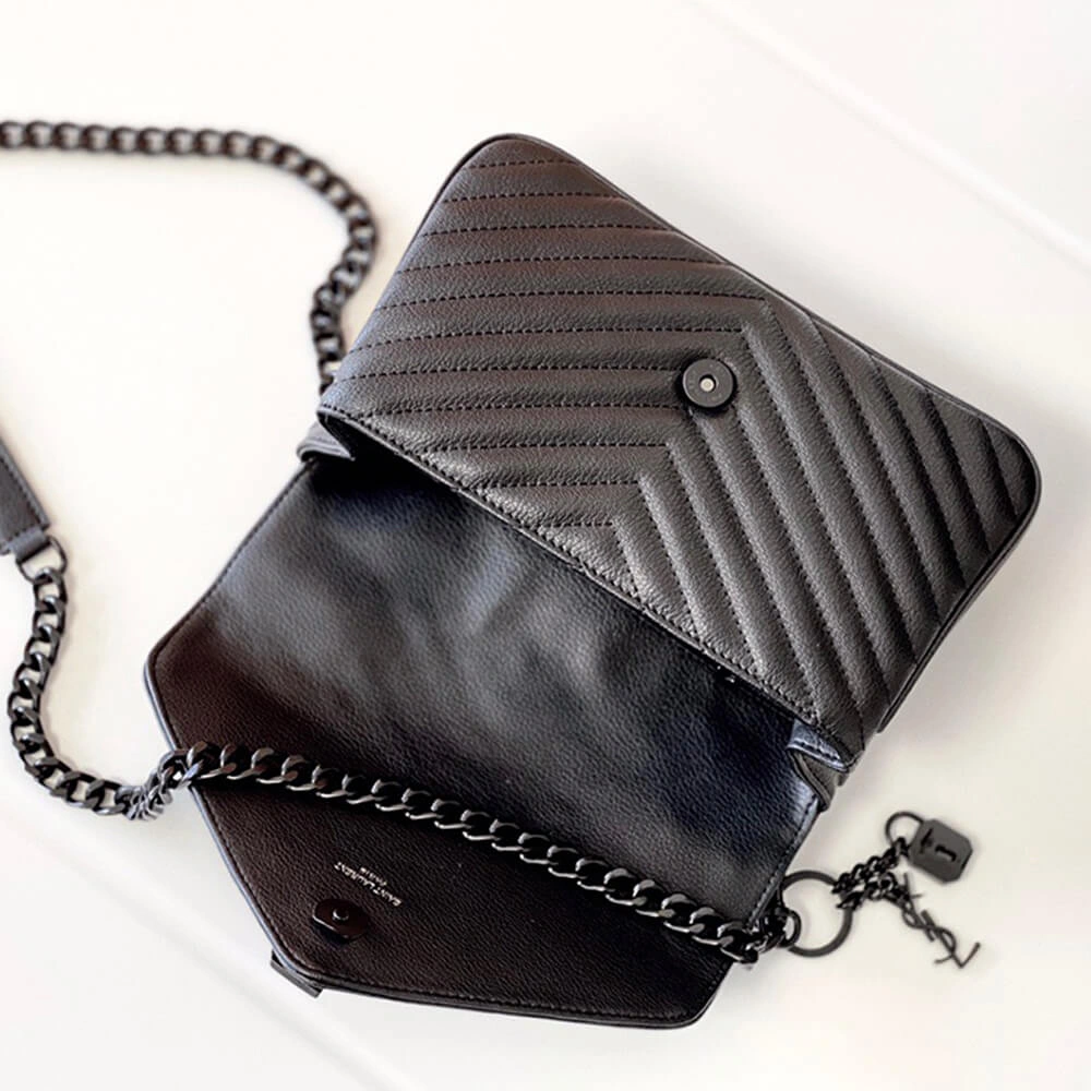 Saint Laurent College quilted-leather satchel bag Snug 1493