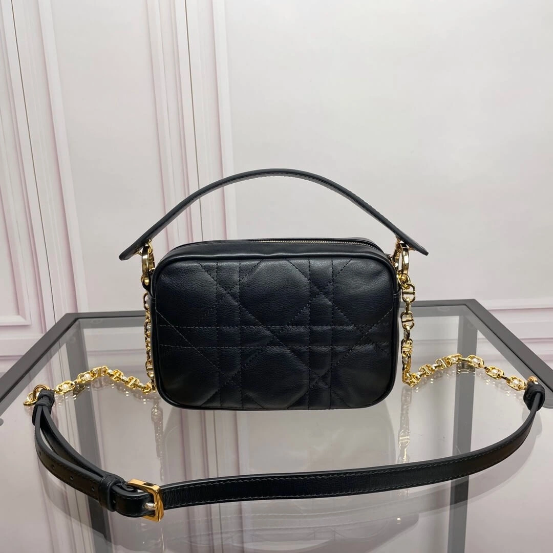 Comfortable Small Dior Caro top handle camera bag 1351