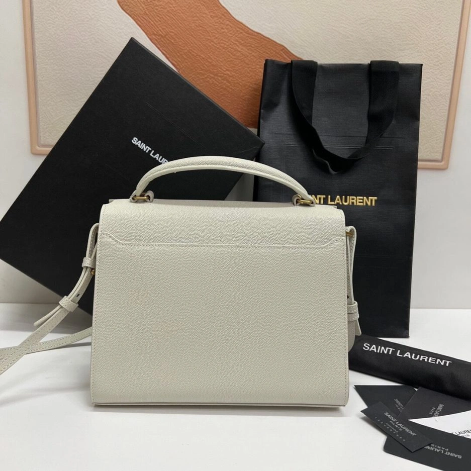 YSL CASSANDRA Medium Grainy Embossed Leather Top Handle Bag SportInspired 1442