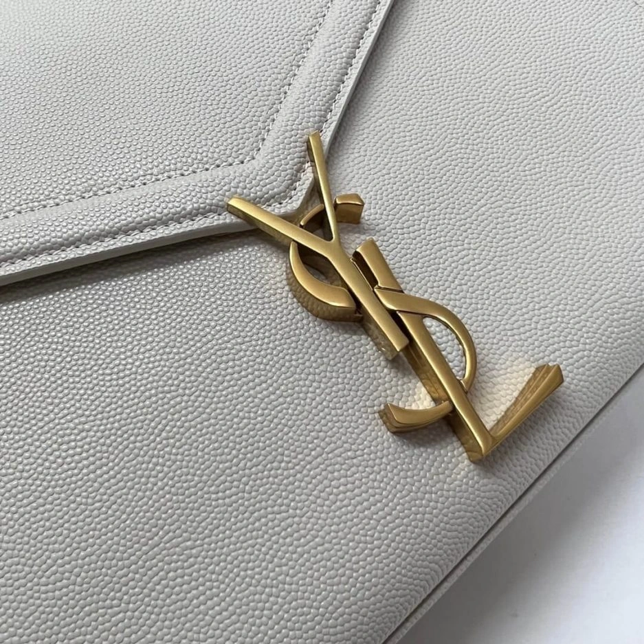 YSL CASSANDRA Medium Grainy Embossed Leather Top Handle Bag SportInspired 1442