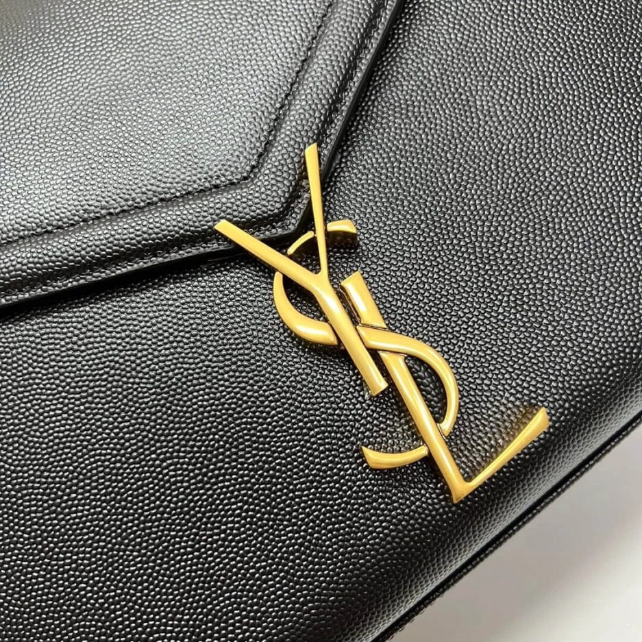 YSL CASSANDRA Medium Grainy Embossed Leather Top Handle Bag Cozy 1463