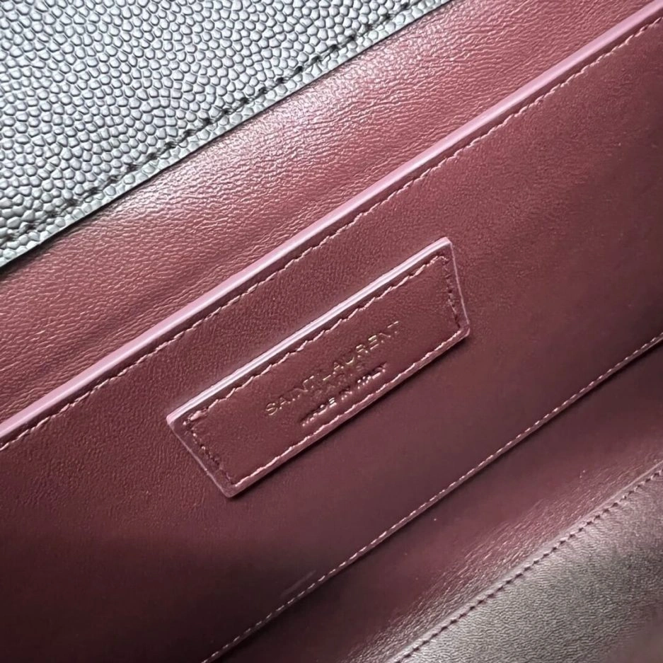 YSL CASSANDRA Medium Grainy Embossed Leather Top Handle Bag Cozy 1463