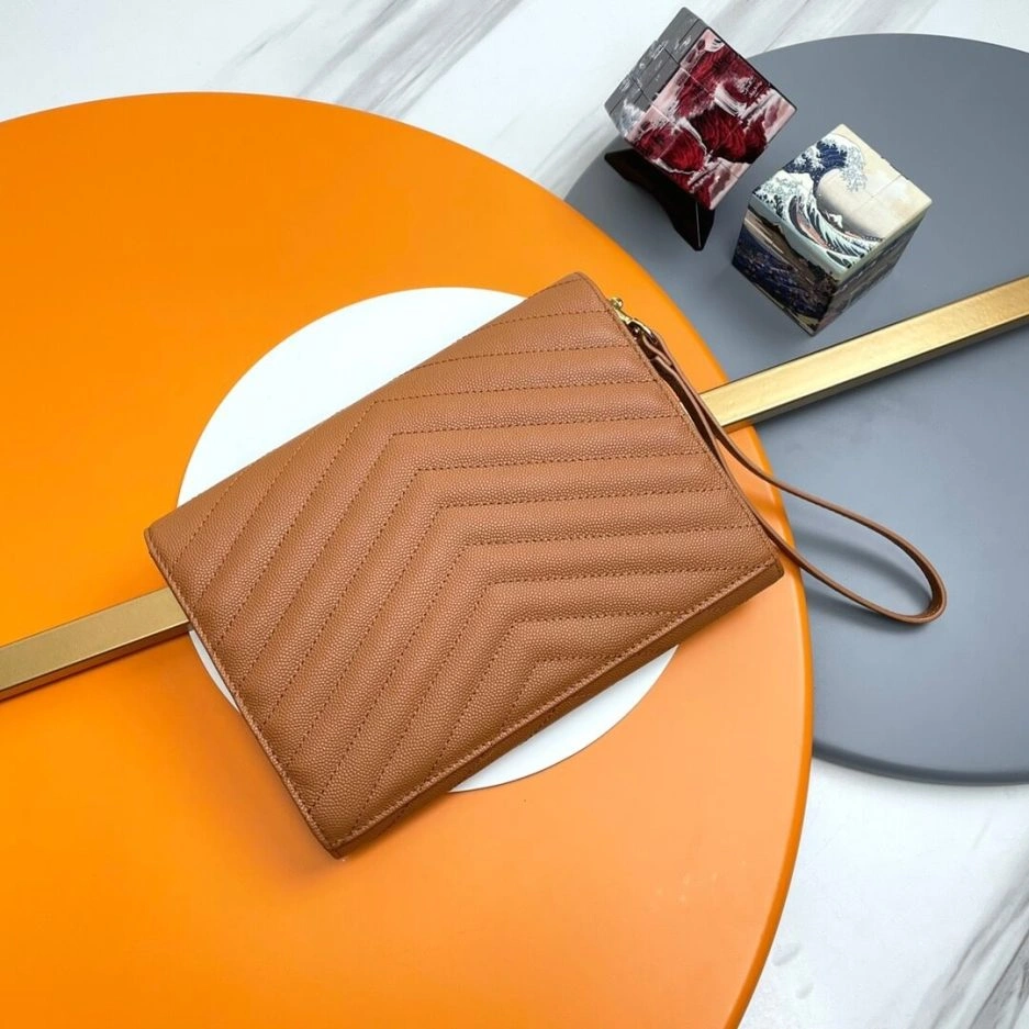 UrbanChic YSL CASSANDRE matelassé leather flap clutch 1498