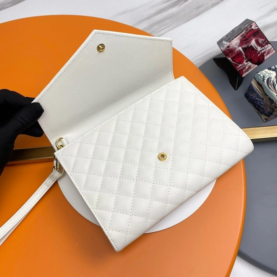 YSL CASSANDRE matelassé leather flap clutch EyeCatching 1432