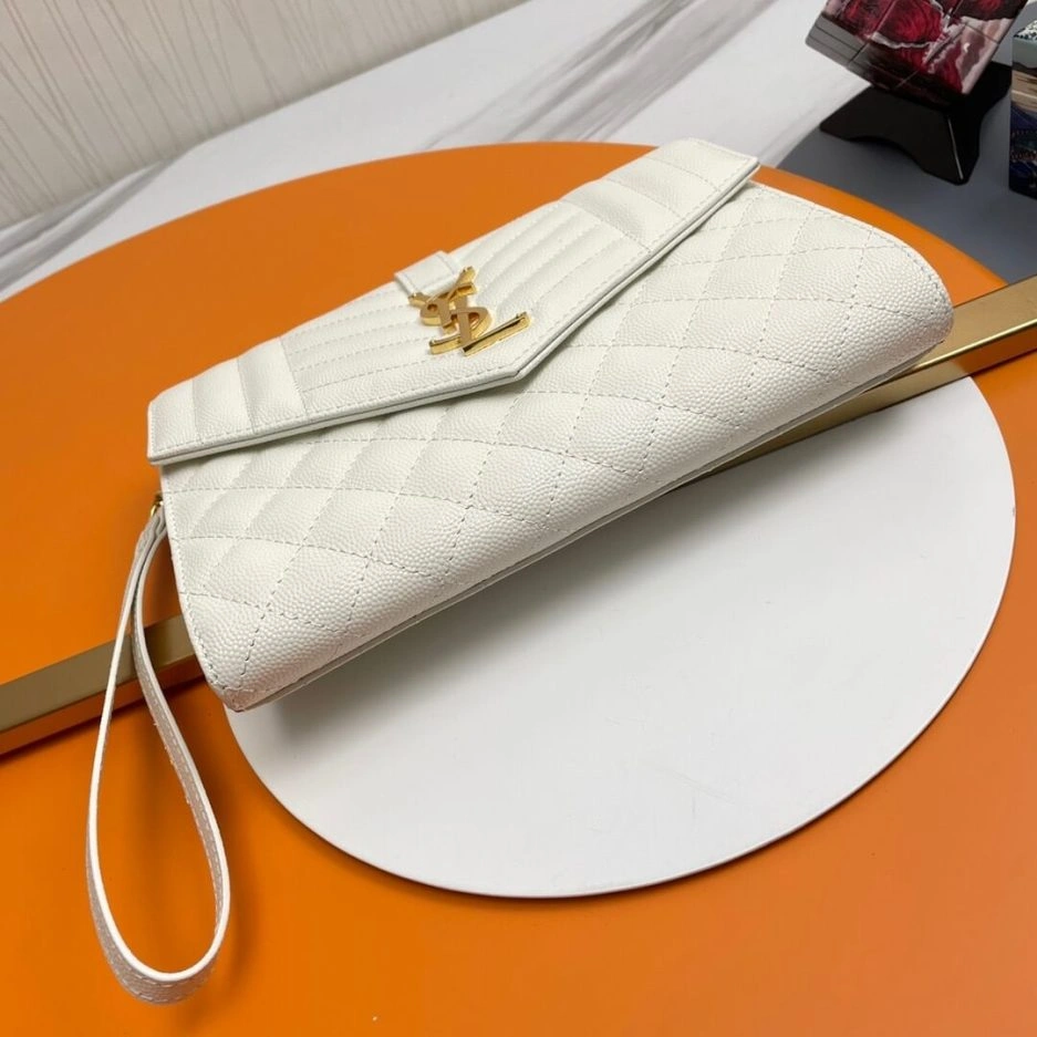 YSL CASSANDRE matelassé leather flap clutch EyeCatching 1432