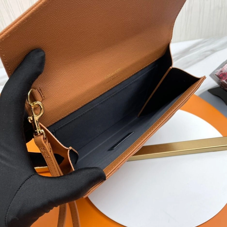 UrbanChic YSL CASSANDRE matelassé leather flap clutch 1498