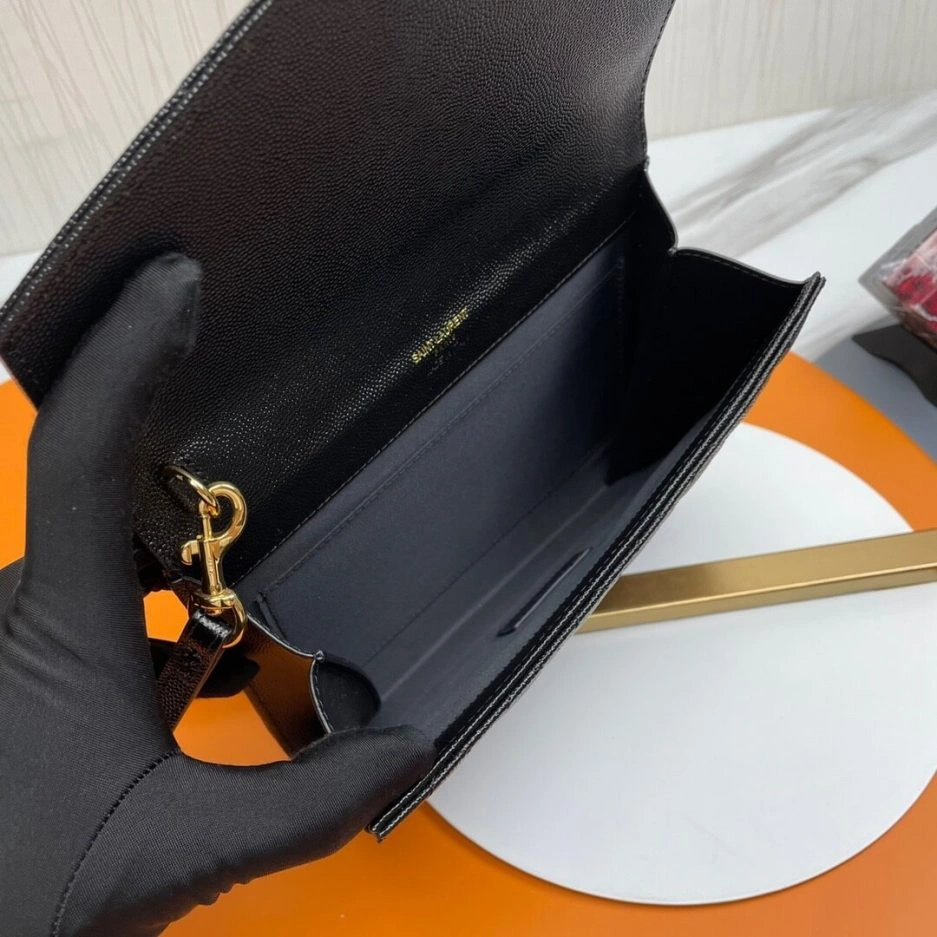 Reliable YSL CASSANDRE matelassé leather flap clutch 1490