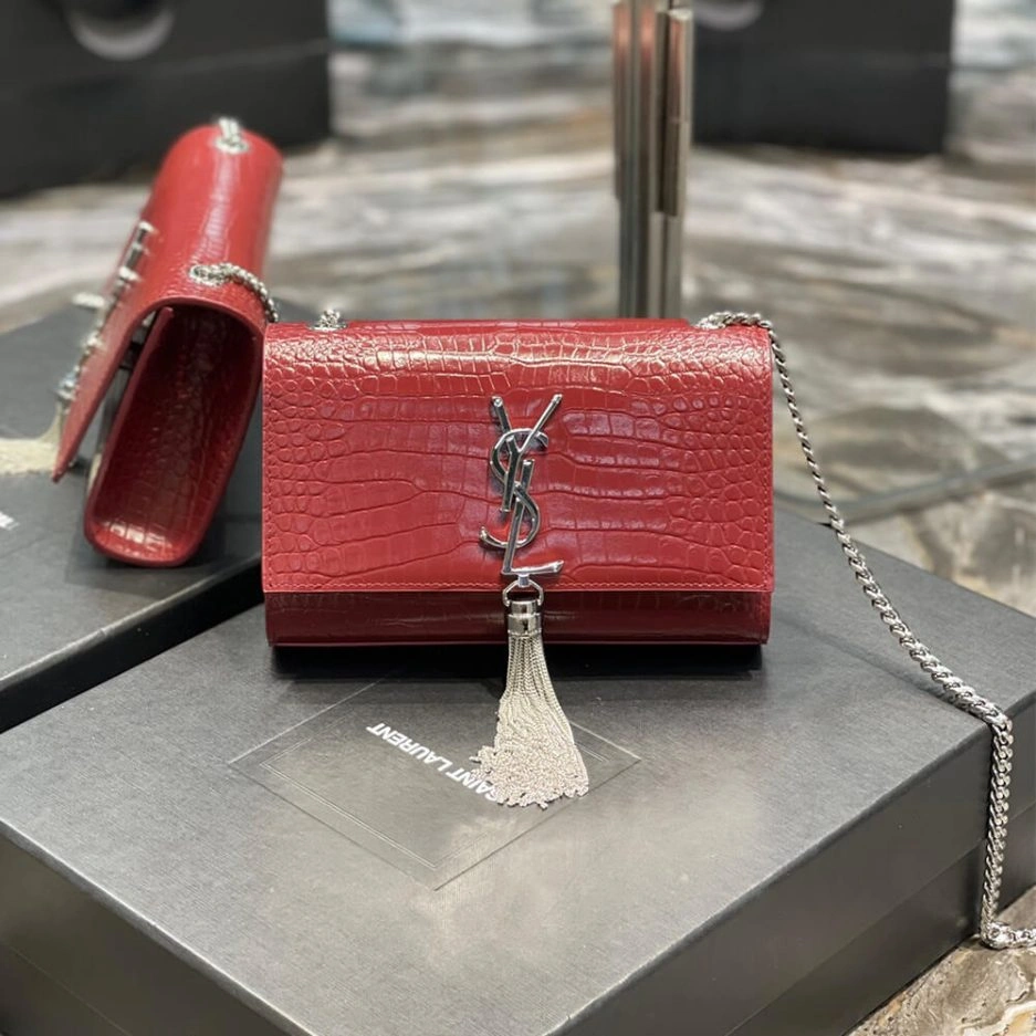 YSL KATE EMBOSSED SHOULDER BAG MoistureWicking 1466