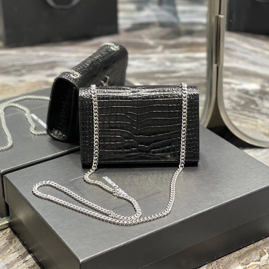 Lightweight YSL KATE EMBOSSED SHOULDER BAG 1413