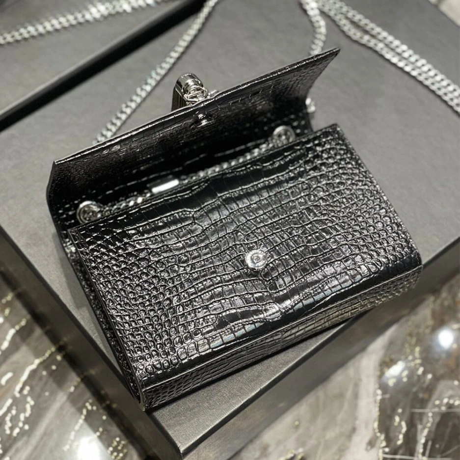 Lightweight YSL KATE EMBOSSED SHOULDER BAG 1413