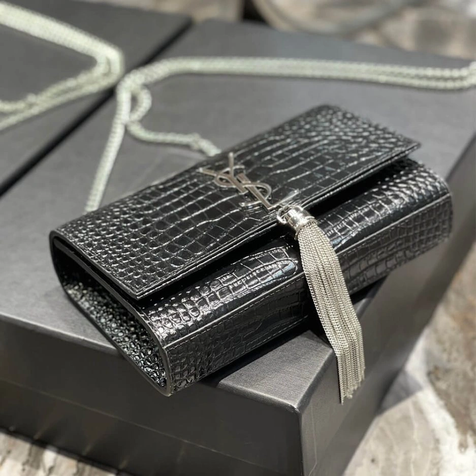 Lightweight YSL KATE EMBOSSED SHOULDER BAG 1413