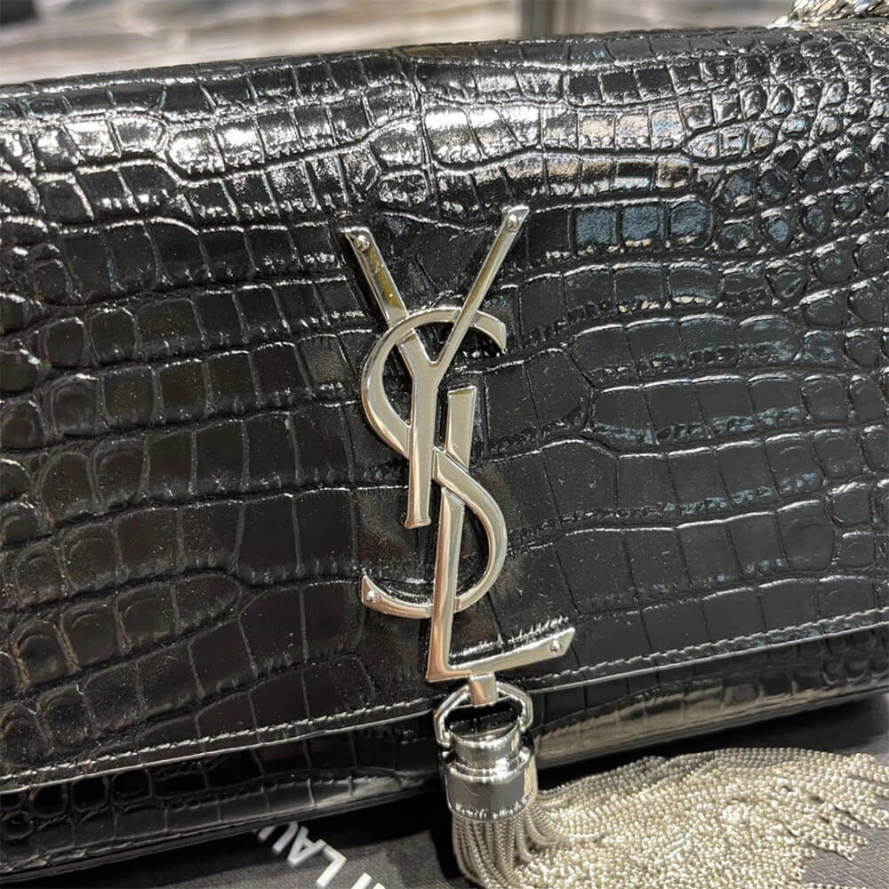 Lightweight YSL KATE EMBOSSED SHOULDER BAG 1413