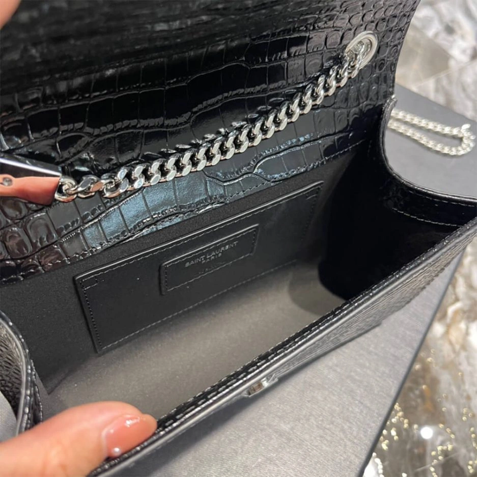 Lightweight YSL KATE EMBOSSED SHOULDER BAG 1413