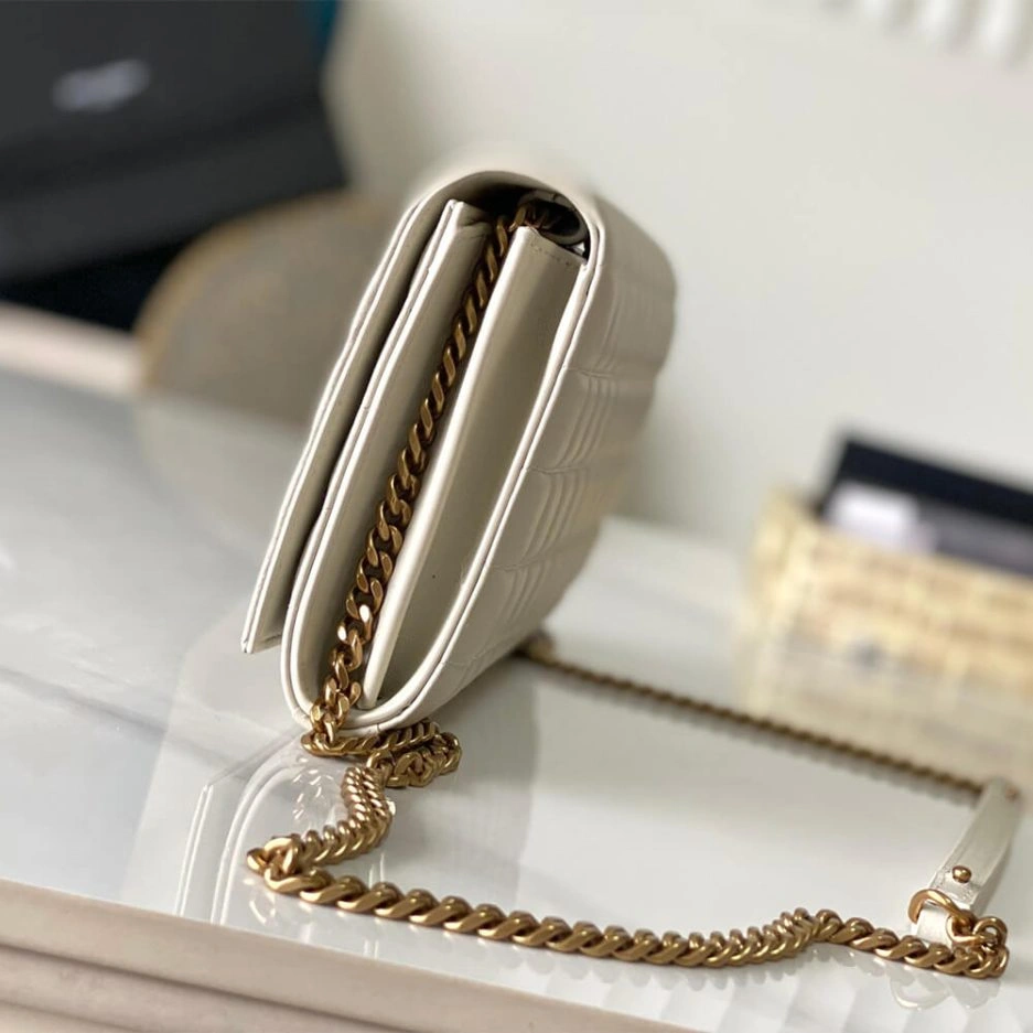 YSL LAMBSKIN CASSANDRE CHAIN WALLET ZipUp 1406