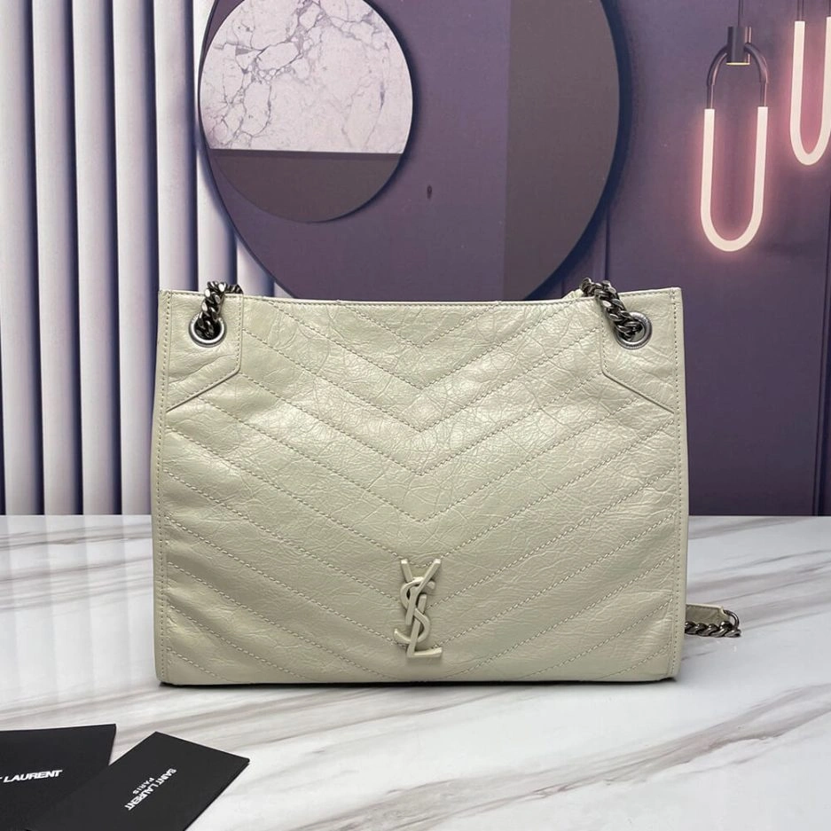 SmoothTexture YSL NIKI SHOPPING IN VINTAGE LEATHER 1489