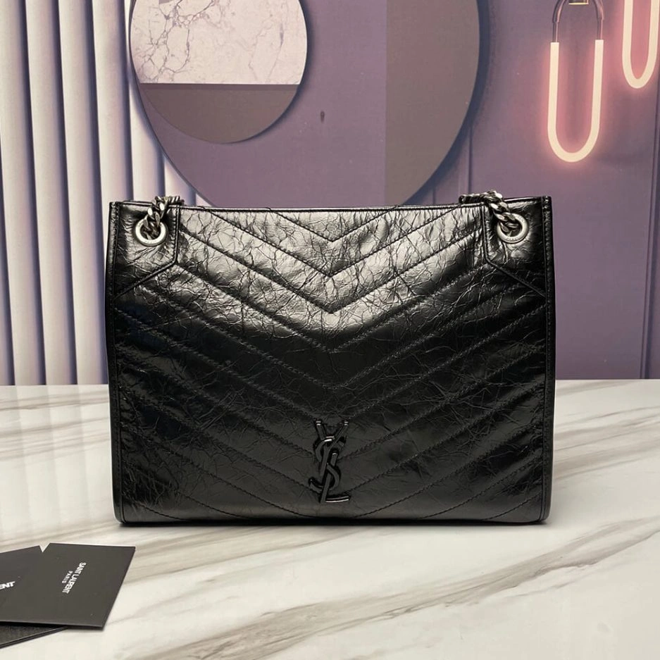 Compact YSL NIKI SHOPPING IN VINTAGE LEATHER 1450