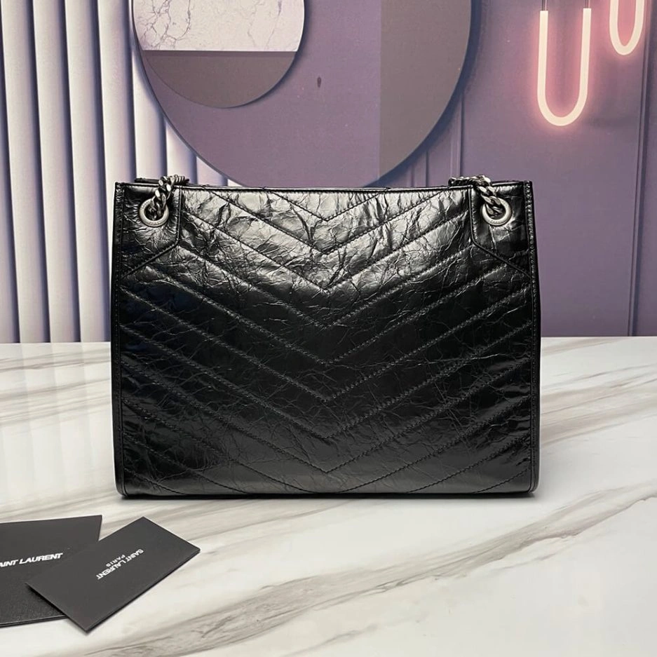 Compact YSL NIKI SHOPPING IN VINTAGE LEATHER 1450