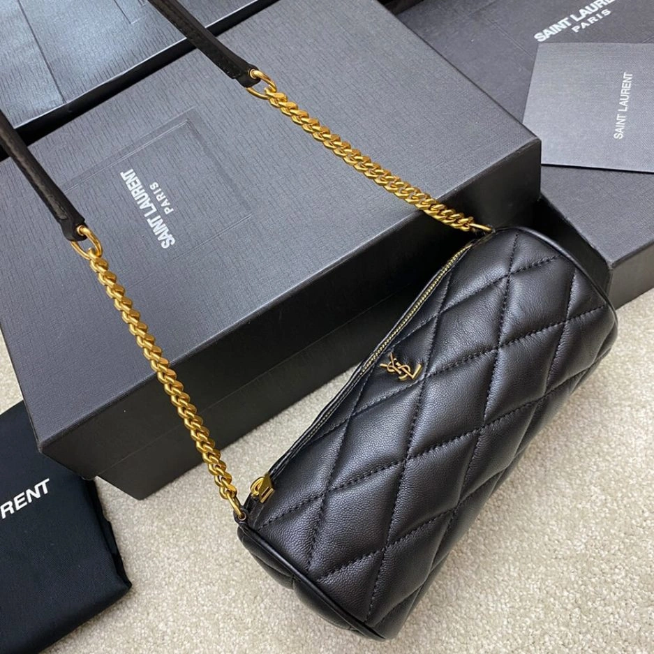 Effortless YSL SADE MINI TUBE BAG IN QUILTED LAMBSKIN 1451