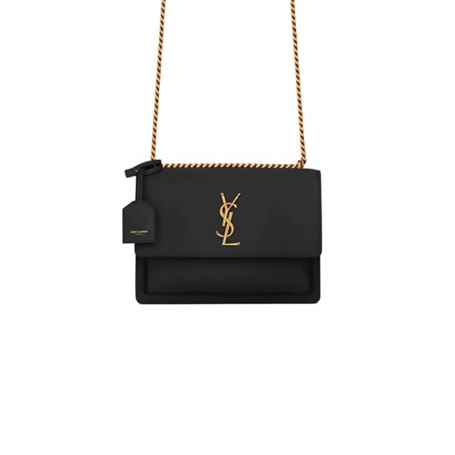 YSL sunset medium leather shoulder bag ZeroBulk 1424