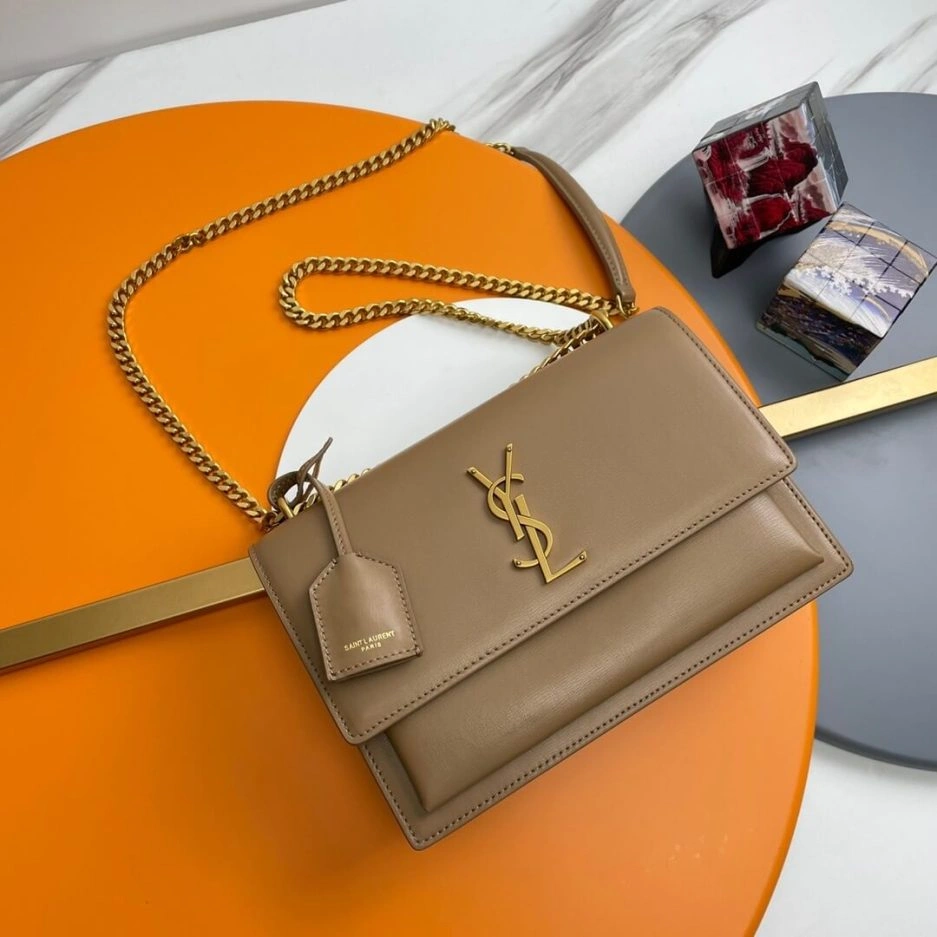 YSL sunset medium leather shoulder bag Soft 1473