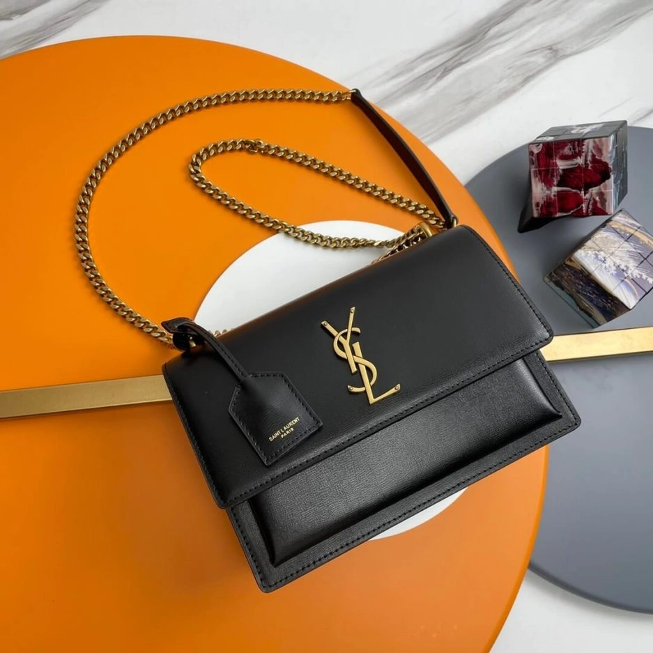 YSL sunset medium leather shoulder bag ZeroBulk 1424
