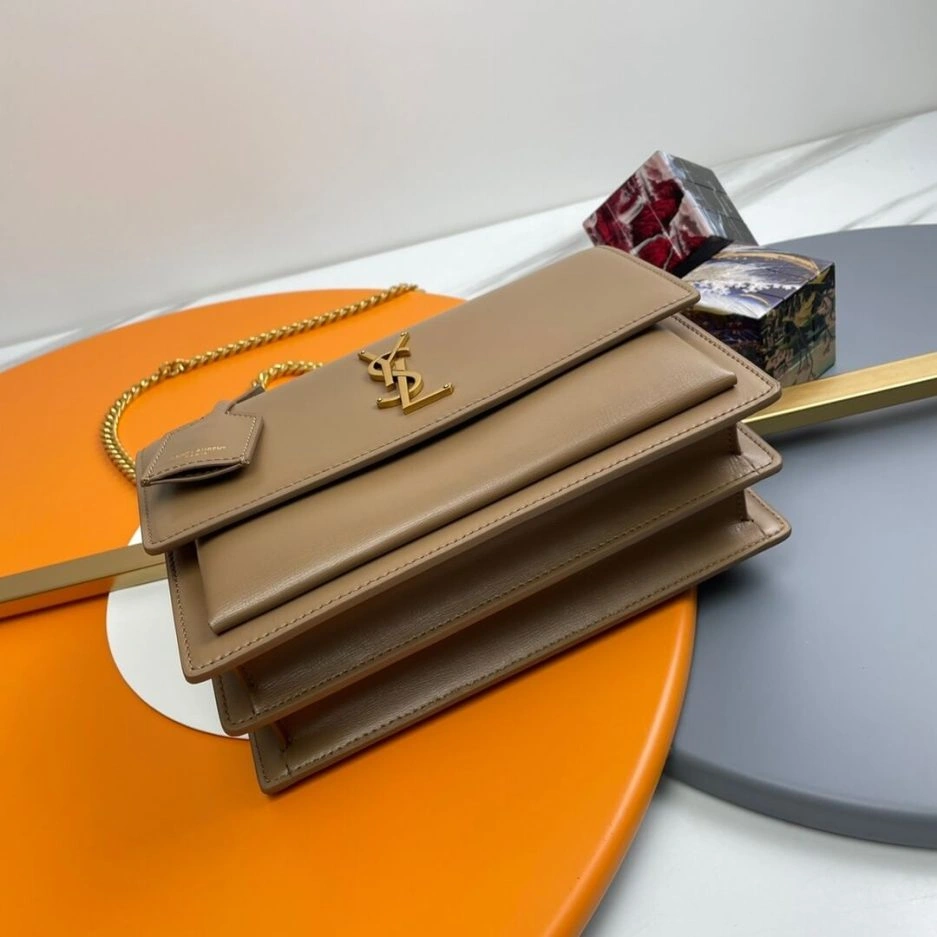 YSL sunset medium leather shoulder bag Soft 1473