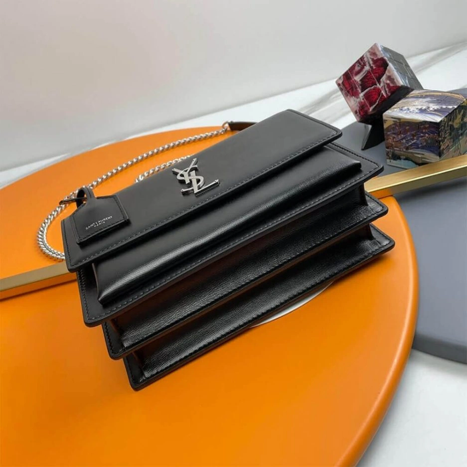 YSL sunset medium leather shoulder bag Lightweight 1488