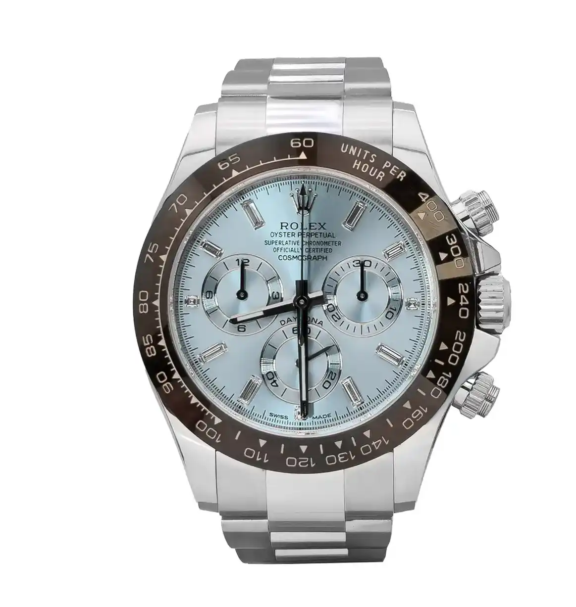 PrestigiousJewelers Ice Blue Rolex Daytona 116506