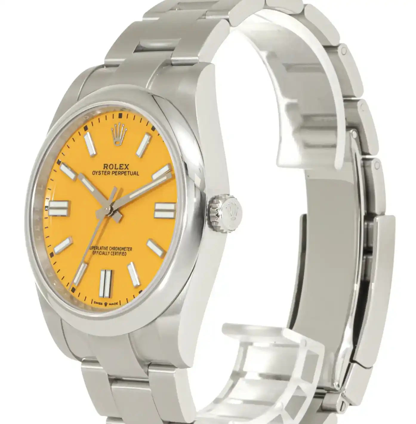 PrestigiousJewelLers Stainless Steel Rolex Oyster Perpetual 124300