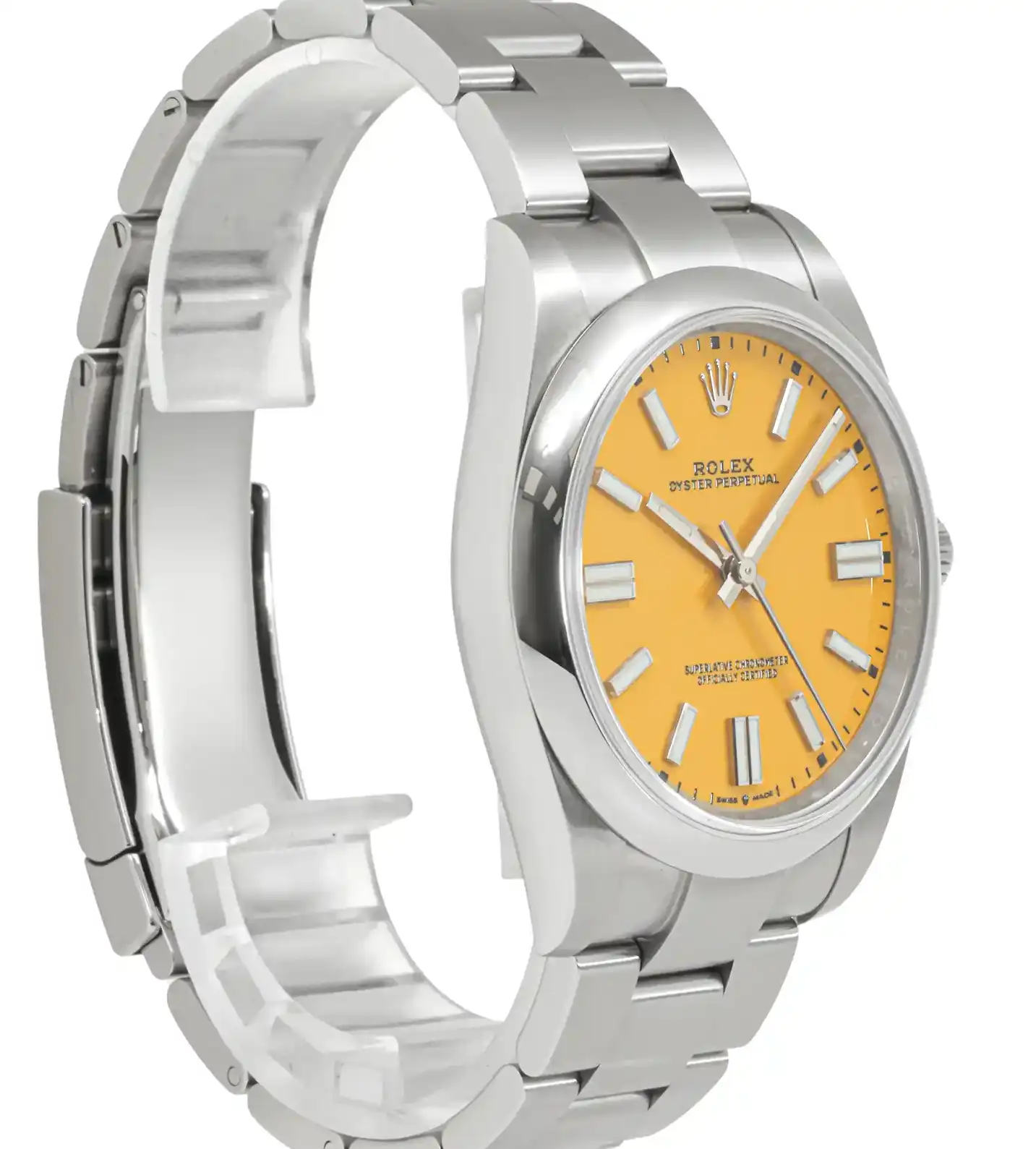 PrestigiousJewelLers Stainless Steel Rolex Oyster Perpetual 124300