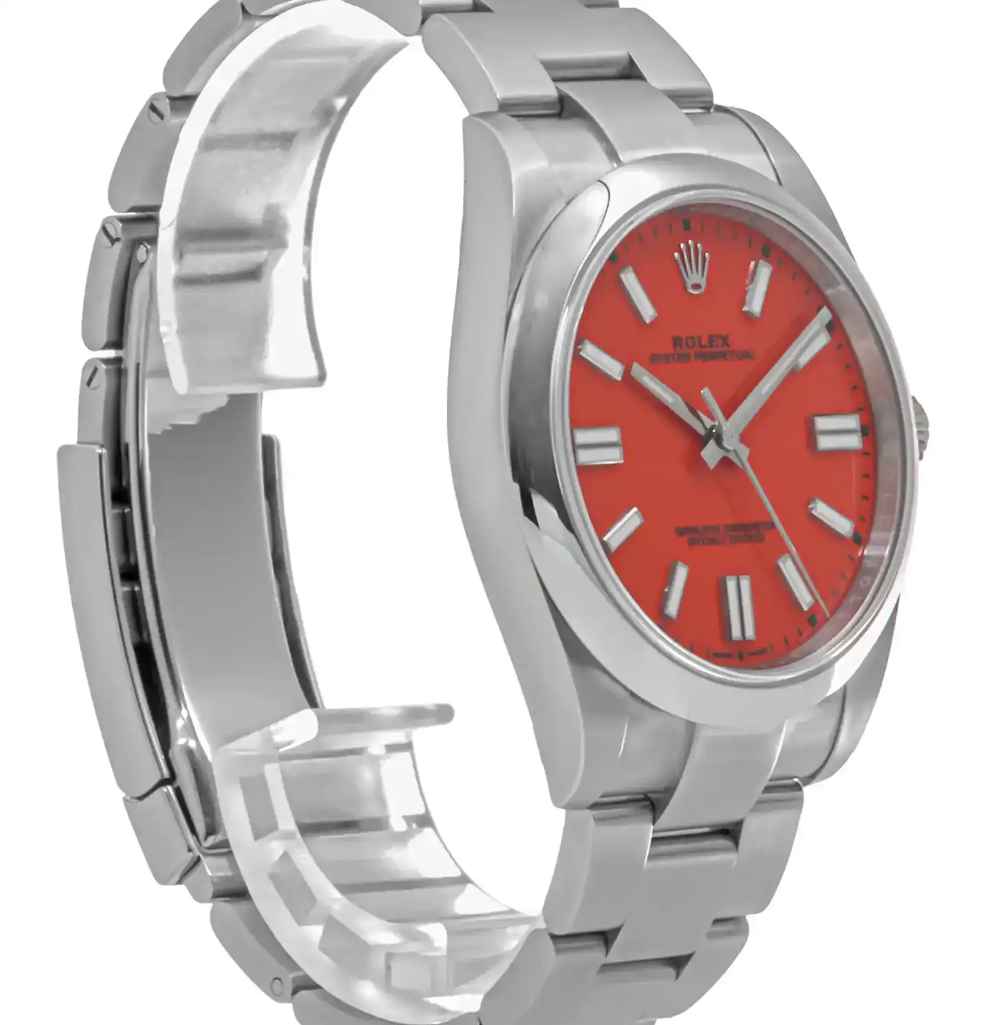 PrestigiousJewelLers Stainless Steel Rolex Oyster Perpetual 124300