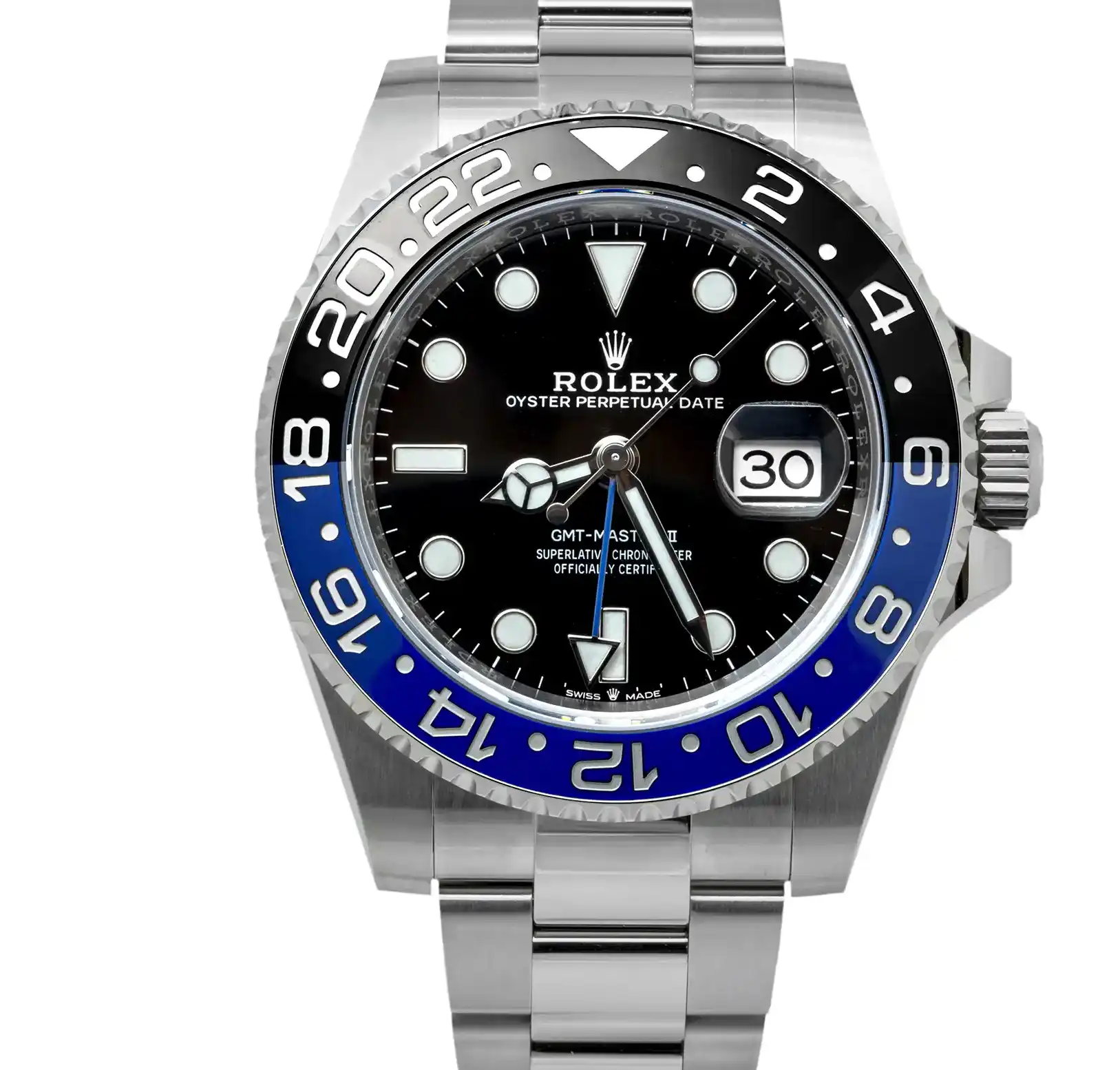 Prestigious JewelLers Rolex GMT-Master II 126710BLNR Stainless Steel