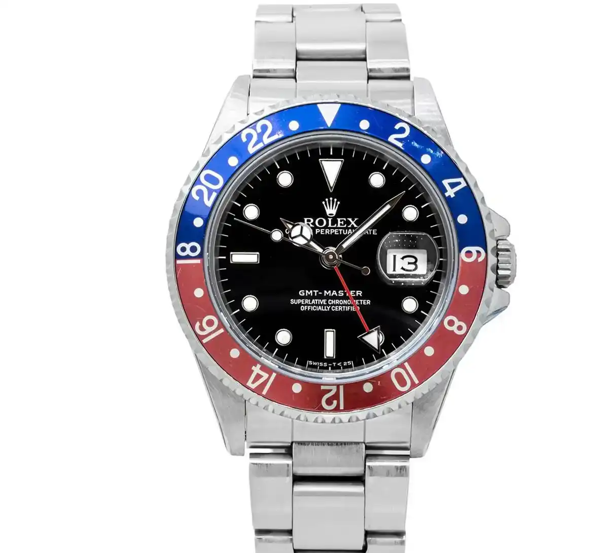 PrestigiousJewelers Stainless Steel Rolex GMT-Master 16700