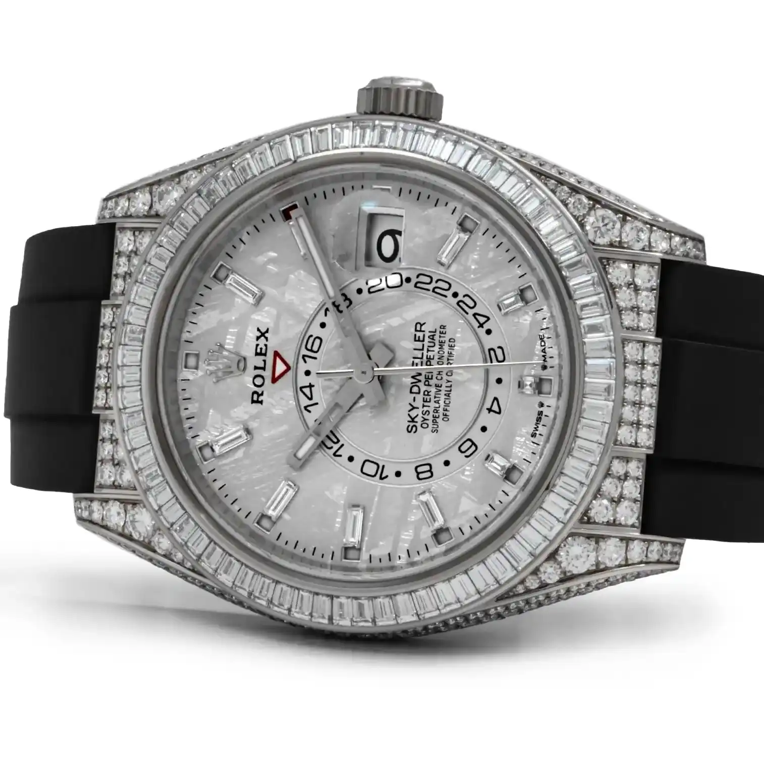 PrestigiousJewelers White Gold Rolex Sky-Dweller 336259TBR