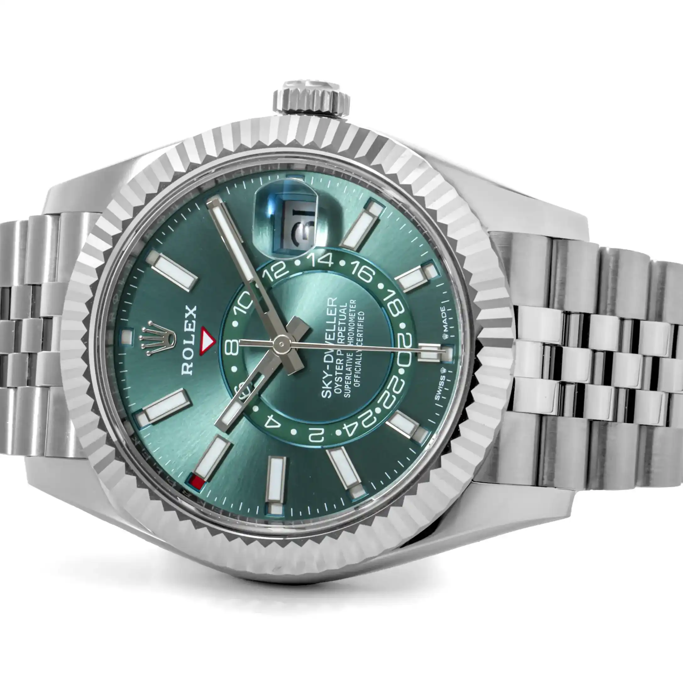 Prestigious Jewelers Stainless Steel Rolex Sky-Dweller 336934