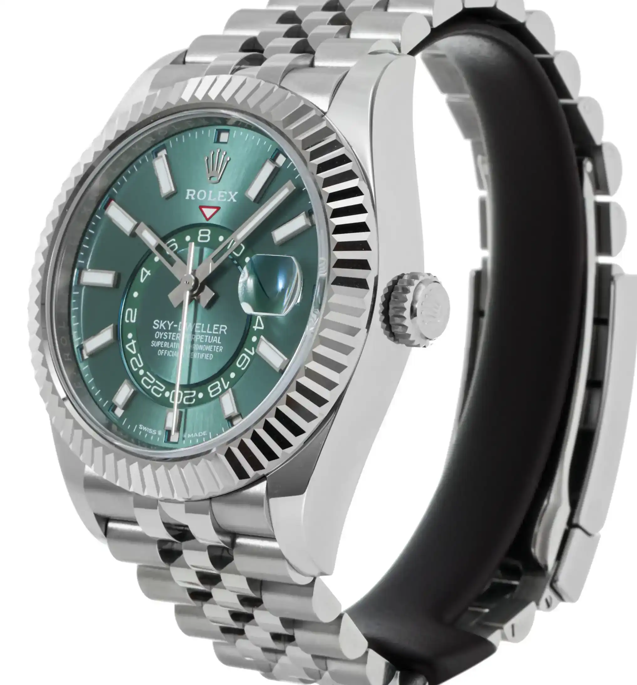 Prestigious Jewelers Stainless Steel Rolex Sky-Dweller 336934