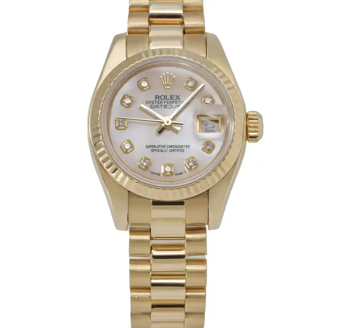 Prestigious Jewelers Yellow Gold Rolex Datejust 179178