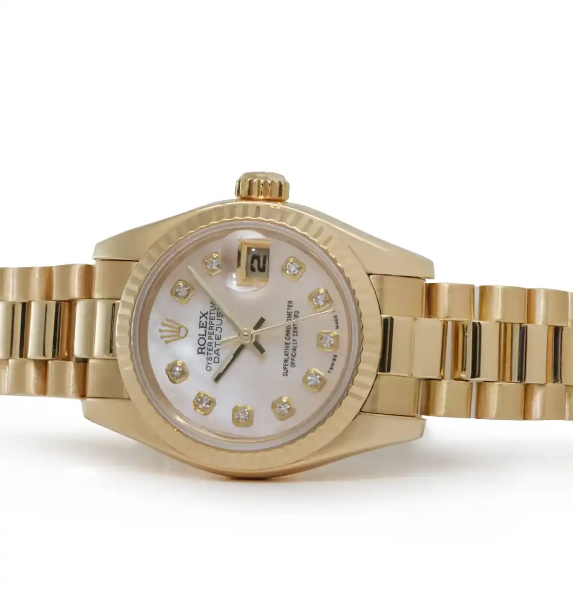 Prestigious Jewelers Yellow Gold Rolex Datejust 179178