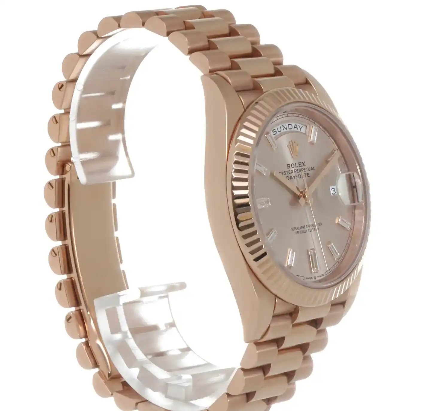 PrestigiousJewelLers Rolex Day-Date 228235 Rose Gold